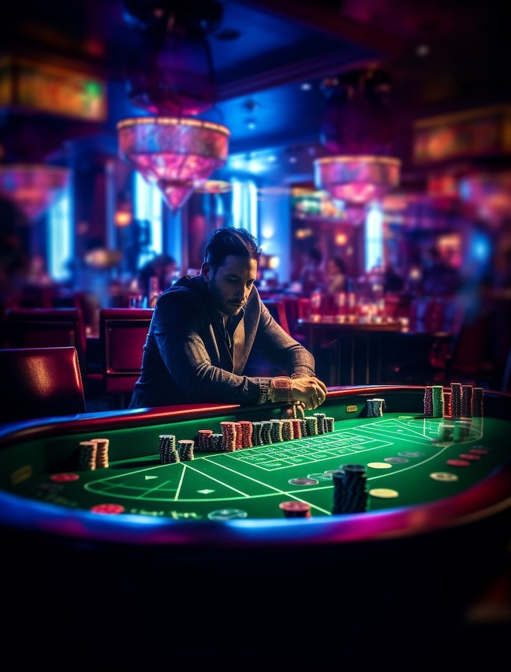 Live blackjack table with multiple camera angles